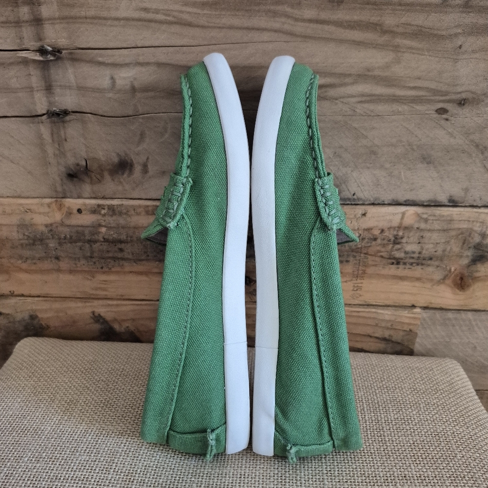 Cole Haan Penny Loafers Green Canvas Pinch Maine Classic Grand.OS Womens Sz 5.5 - Picture 12 of 13